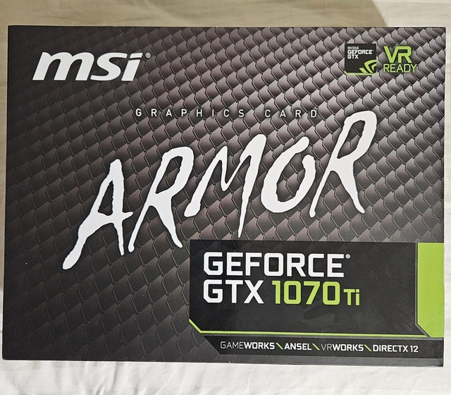 CARTE GRAPHIQUE MSI GeForce GTX 1070 Ti Armor 8G / 8 Go GDDR5