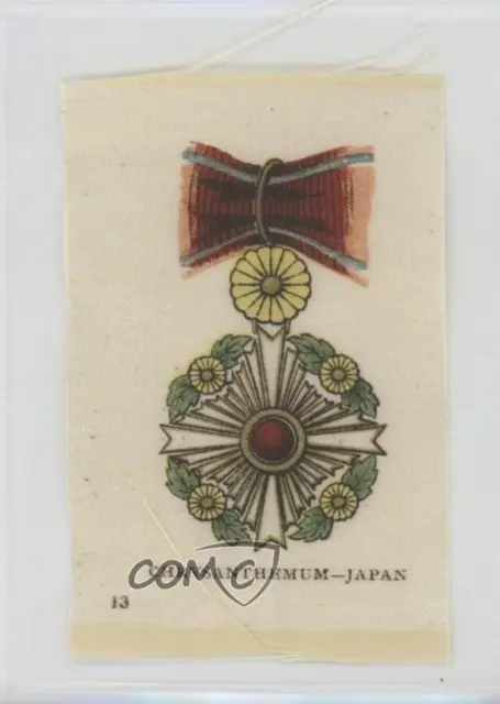 1915 ITC Military Medals Silks Tobacco Chrysanthemum #13 0n8