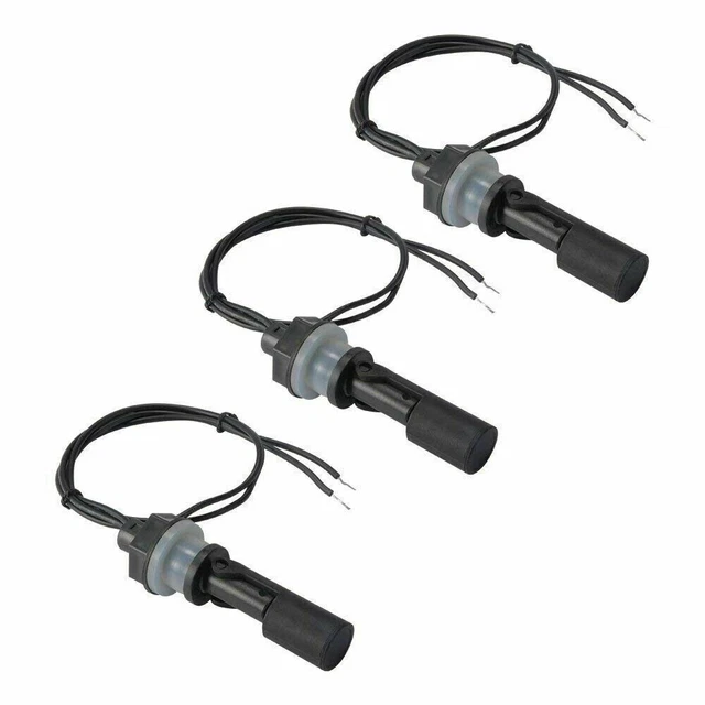 3x Horizontal Eau Niveau Capteur Télédétection Liquid Flotteur Interrupteur Tank