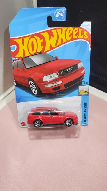 Hot Wheels Audi Avant RS2 94 – Factory Fresh 9/10 – Échelle 1:64 – Carte Courte Rouge – Mattel 2024