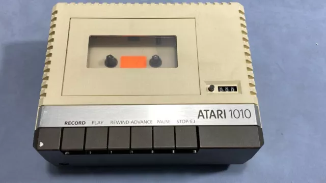 Reproductor de cintas de casete de programa Vintage Atari 1010 3