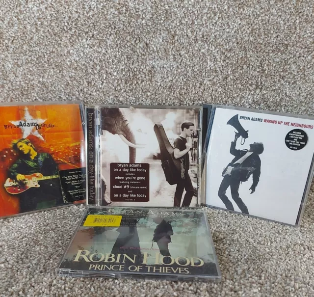 Brian Adams Mini Bundle 3x Albums & Robin Hood Prince Of Thieves Single