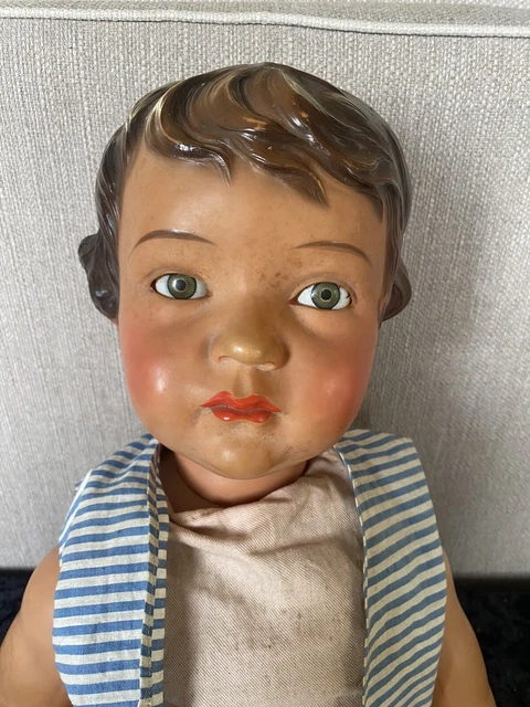 Poupée Ancienne SNF 57 Claudine Celluloïd - Yeux Bleus Dormeurs Riboulants - 1950's