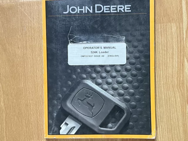 John Deere 524K Loader factory Operators manual OEM