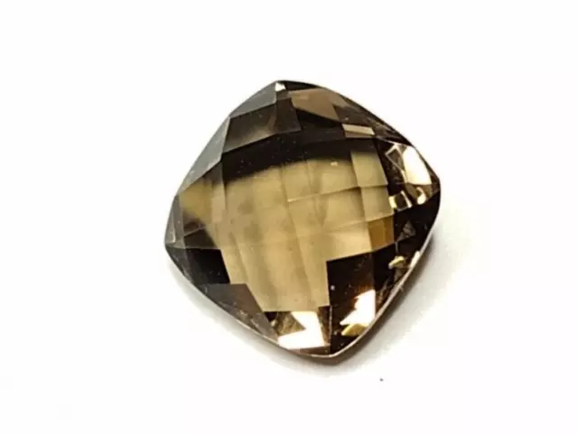 3.8ct Loose Checker Cut Smokey Quartz Gemstone