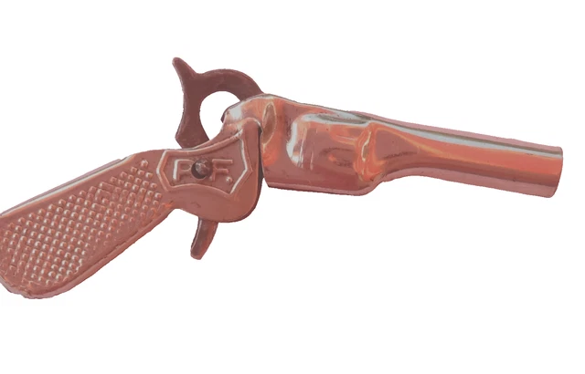 JOUET ENFANT PISTOLET Cow Boy Range Rider Lone Star Avec Holster Cuir Western EUR 39,00 - FR