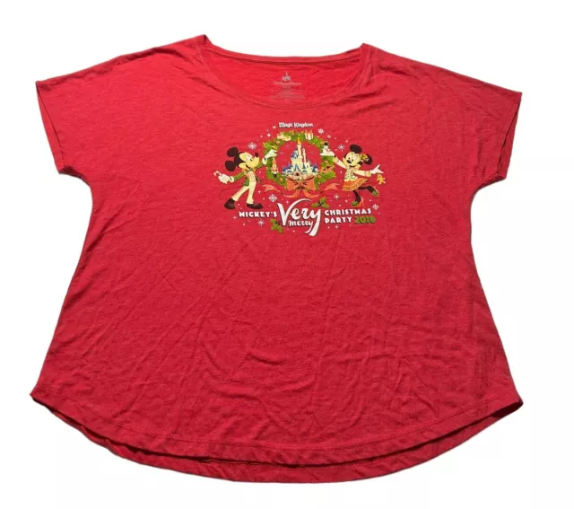 Disney Parks Mickeys Very Merry Christmas Party 2018 T-shirt Women’s Size XXXL