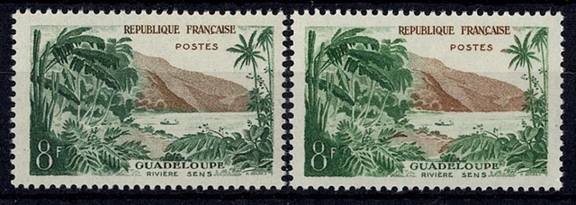 FRANCE STAMP TIMBRE 1125 " GUADELOUPE 8F VARIETE COULEUR " NEUF xx LUXE  Y169