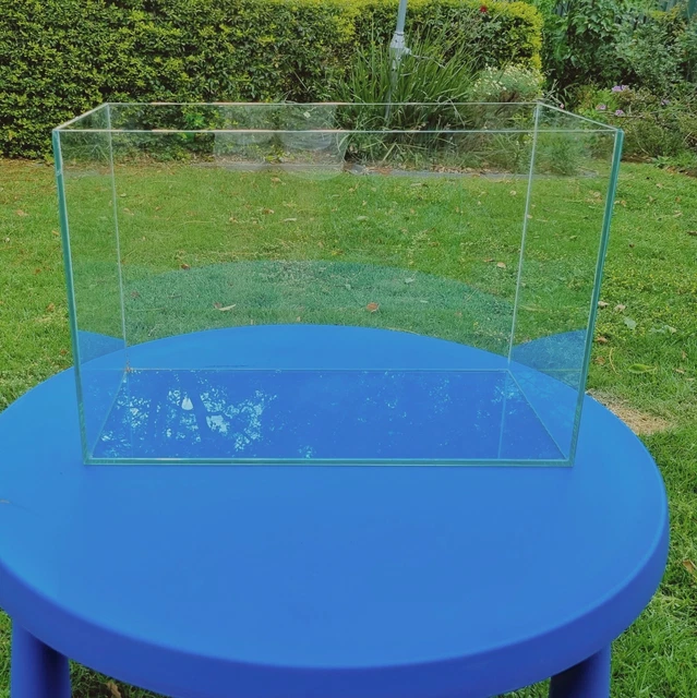 55.6L Rimless GEX Glassterior Clear Aquarium Fish Tank - USED GOOD CONDITION