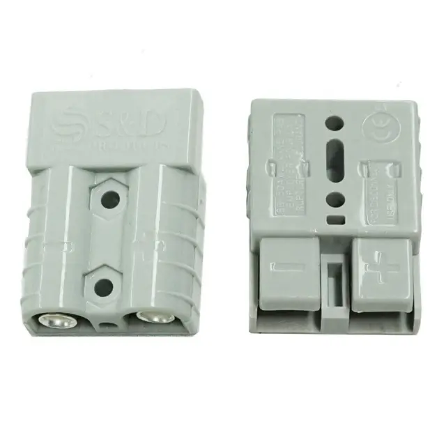 Anderson Style Plug Connector 50amp 6Awg Grey Pair