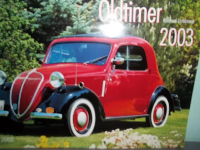 Auto Wand Kalender von 2003      12 Monate, 12 Spektakuläre Autos