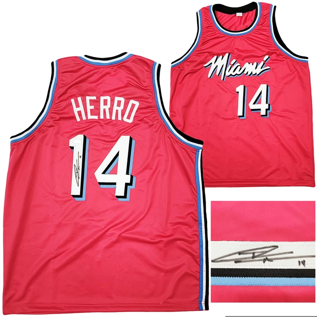 black pink and blue miami heat jersey