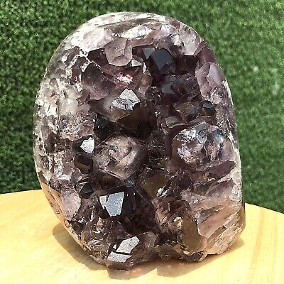 1164G Natural Amethyst Agate Geode Quartz Crystal Mineral Specimen Healing