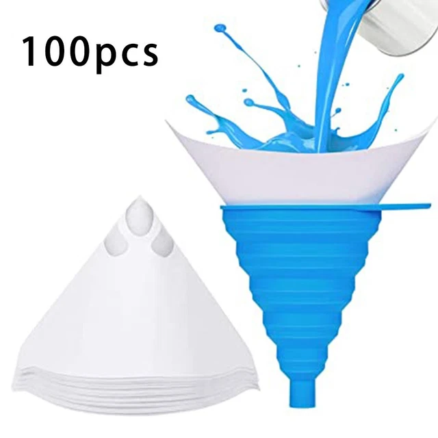 Confezione da 100 set tazza cono carta colore leggero e fine setaccio rete nylon