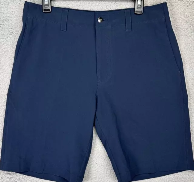 Callaway Shorts Mens 33 Navy Blue Golf Chino Athletic Stretch Flat Front Pocket