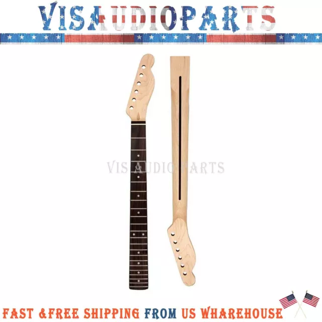 21 Frets Canada Maple Guitar Neck Rosewood Fretboard Dot Inlay for TL Tele Style