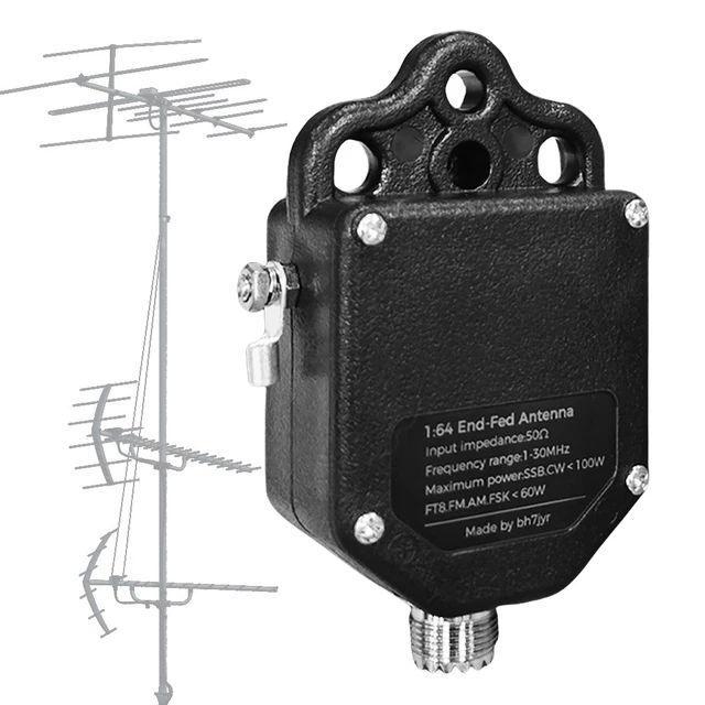 Antenna Balun EFHW 1:64 - 1-30MHz, 100W PEP, Per Radioamatori