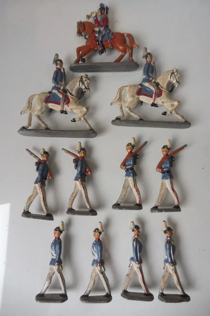 Figurines étain Armées Louis XIV - 27 Soldats Infanterie - Zinnfiguren 30mm Allemagne
