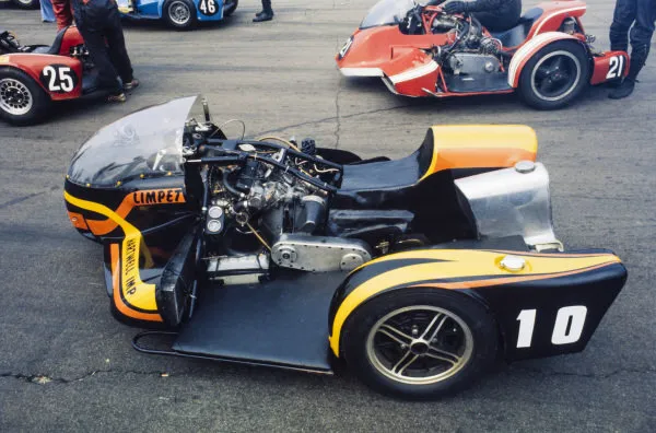 The Limpet sidecar of Dave Lawrence Gary Townley 1976 Motorcycle Old Photo