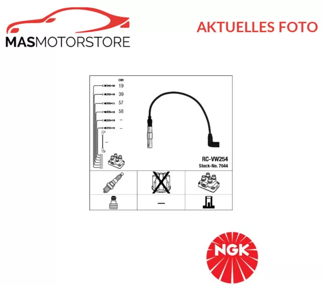 Zündleitungssatz Zündkabel Ngk 7044 P Für Vw Bora,Golf Iv,New Beetle,Passat
