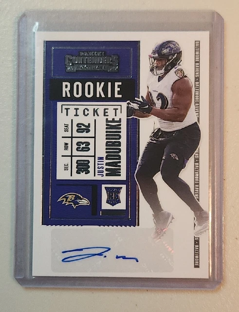 2020 Panini Contenders - Rookie Ticket #246 Justin Madubuike (AU, RC)