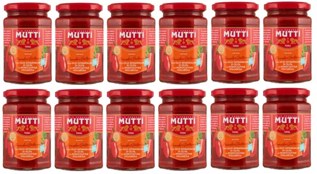 12x Mutti Sugo Sauce mit Datterino-Tomaten und Nativem Olivenöl Extra 280g Glas