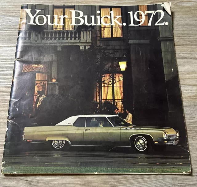Your Buick 1972 Dealers Showroom Sales Brochure Booklet Guide Catalog LARGE