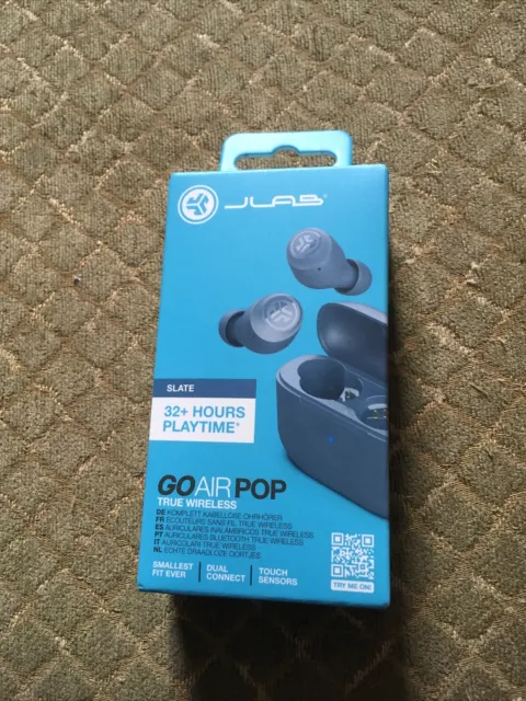 Jlab Go Air Pop True Wireless Stereo Bluetooth Earbuds Slate Grey