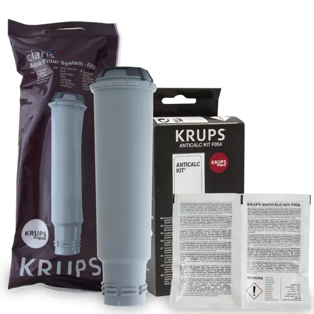 KRUPS CLEANING AND DESCALING KIT FOR COFFEE ESPRESSO MACHINE XS3000 + F054