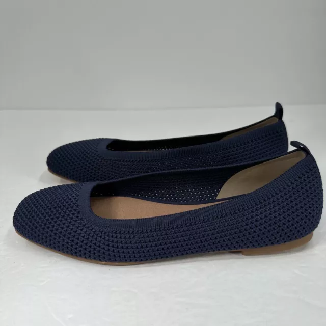 Lucky Brand Flats Womens 7 Blue Daneric Washable Mesh Ballet Flat NWOT $60