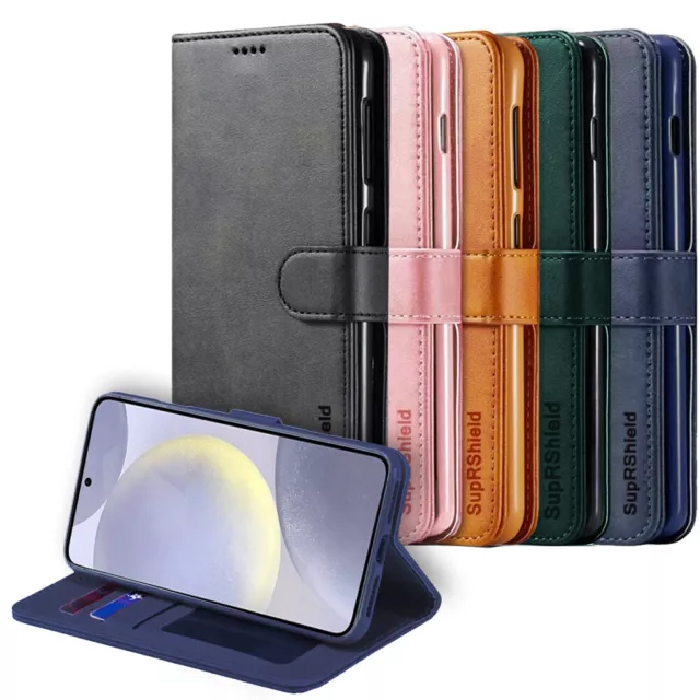 For Samsung Galaxy S24 S23 S21 S20 Ultra FE S10 Plus Wallet Leather Case Cover