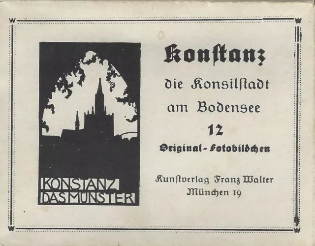 Konstanz, die Konsilstadt am Bodensee - 12 Original Fotobildchen 1930er Jahre