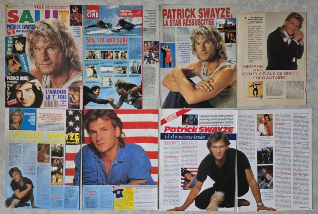 PATRICK SWAYZE Lot De Presse clippings  Collection magazines posters ROAD HOUSE