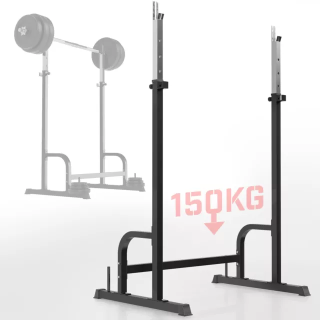 Physionics® Langhantelständer Langhantelablage Hantelständer Squat Rack