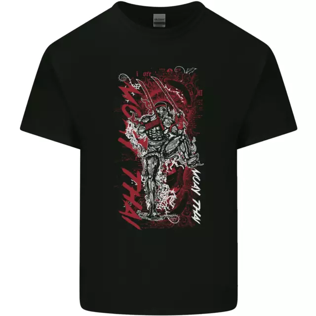 Muay Thai Fighter Warrior MMA Martial Arts Mens Cotton T-Shirt Tee Top