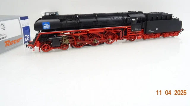 ROCO H0 69263 AC Dampflok BR 01 505 Messe Leipzig der DR Sound Digital ...