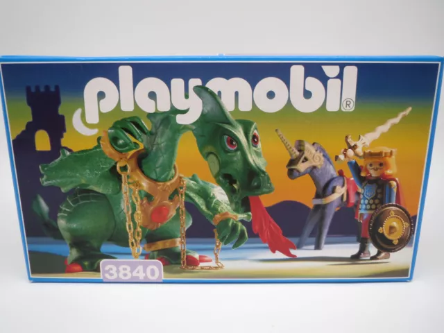 Playmobil 3940  "Grüner Drache mit Prinz"  NEU&OVP - von 1995 - RAR/selten ! (1)