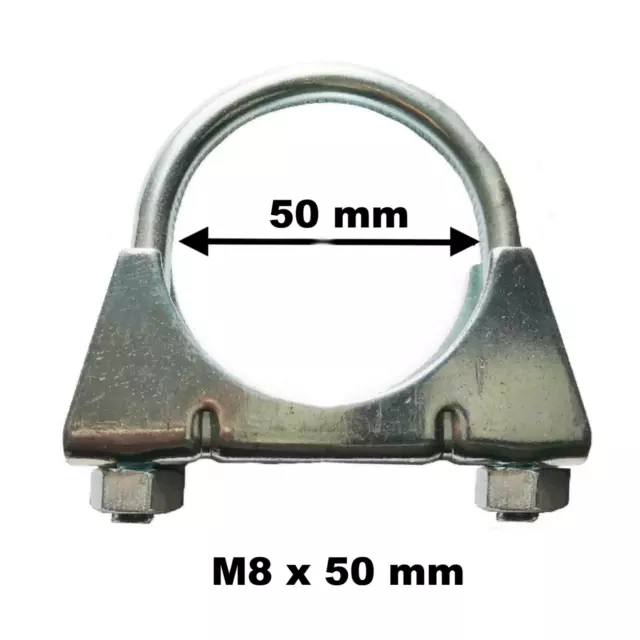 Auspuff Rohrschelle Bügelschelle für Edelstahlrohr bis Ø 65 mm