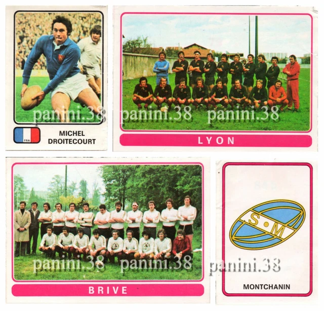 171 DIJON PANINI RUGBY 76 FRANCE 1975-1976