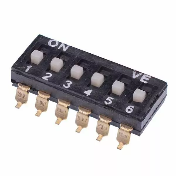 10 x 6 Way SMD DIL Switch 2.54mm