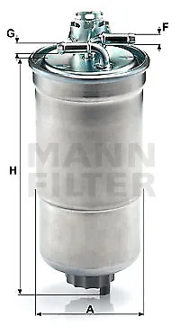 WK 853/3 x MANN-FILTER Filtro carburante per AUDI,MULTICAR,SEAT,SKODA,VW
