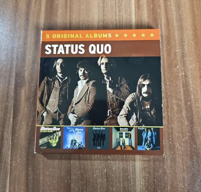 Status Quo - 5 Original Albums Set Box - 12 Gold Bars + Hello! + In The Army N..