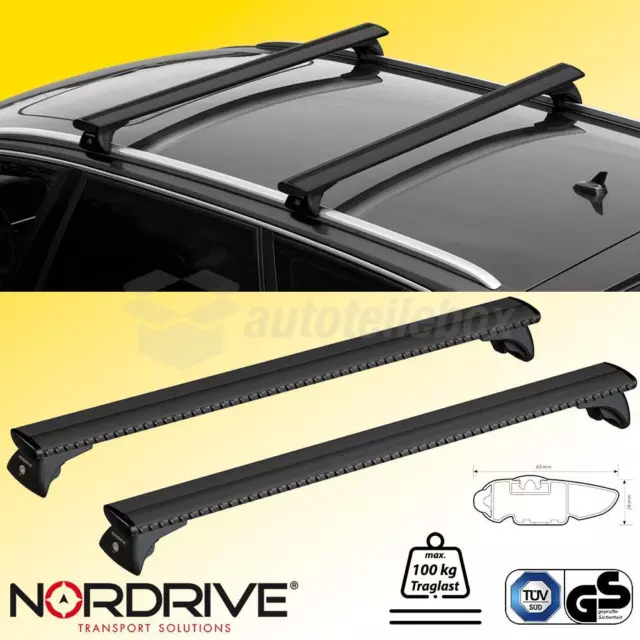 Nordrive Relingträger"SILENZIO" Alu schwarz für HYUNDAI Tucson, Bj. 11/2020-