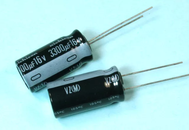 4pcs Nichicon VZ 3300uf 16v 105C Radiale Electrolytic Condensatore 12.5mmX25.5mm