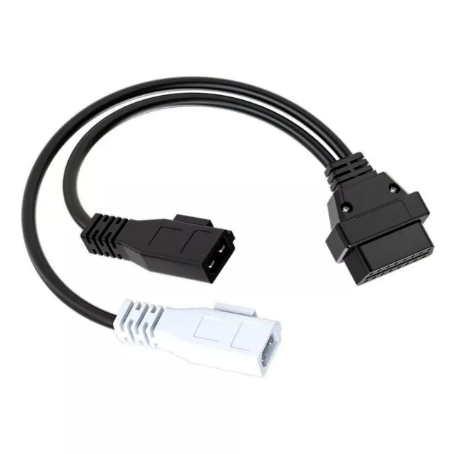 For VW AUDI VAG 2x 2 to 16 Pin OBD2 Adapter Connector Diagnostic Cable New