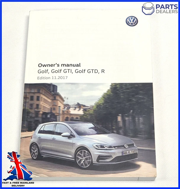 Genuine Vw Golf 2017-2020 Mk7.5 Gti Gtd R Handbook Owners Manual Book 11.2017