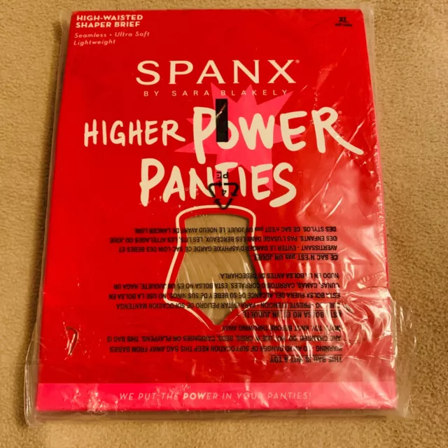 SPANX HIGHER POWER Shaper Panties Style 2746 Soft Nude Size XL (185 ...