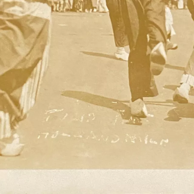 Tulip Time Holland Michigan RPPC Dutch Festival Postcard 1930s Vintage 3