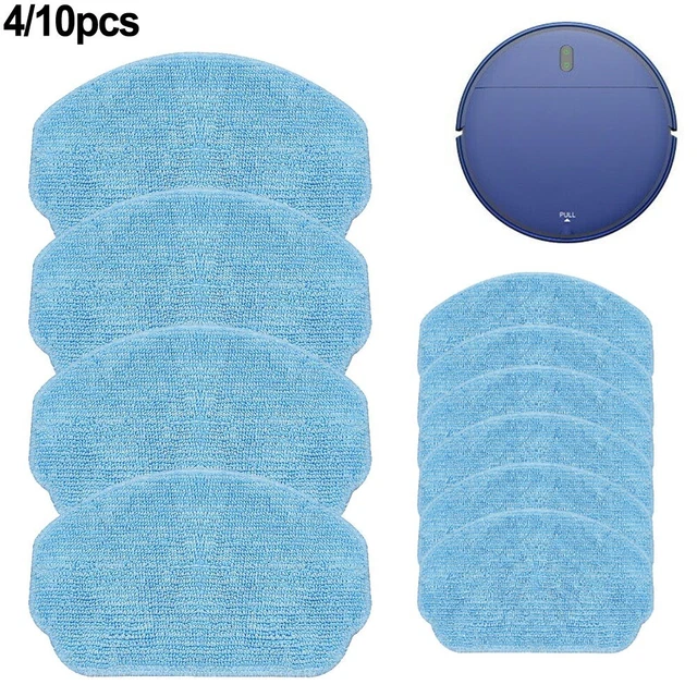 Lot 10 Serpillères Lavables EICOBOT BR150 – Chiffons Réutilisables Pour Aspirateur Robot