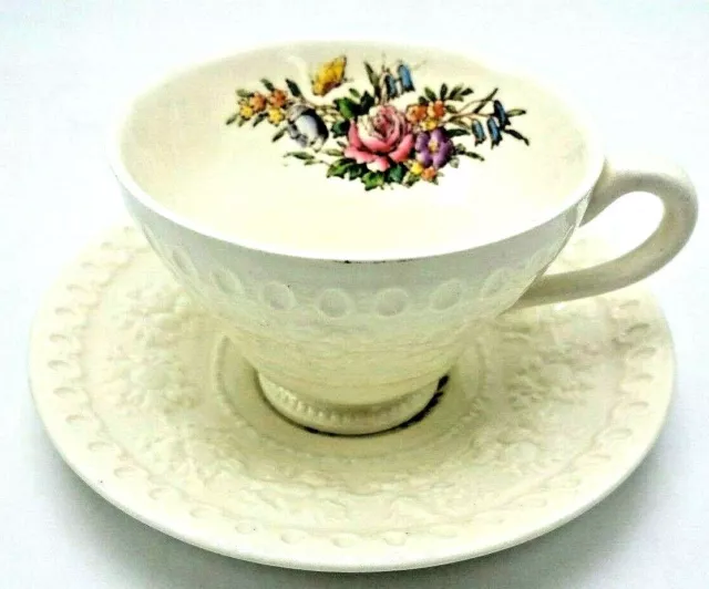 WEDGWOOD WELLESLEY TINTERN AL9460 Cup and Saucer Pair 11.37 PicClick